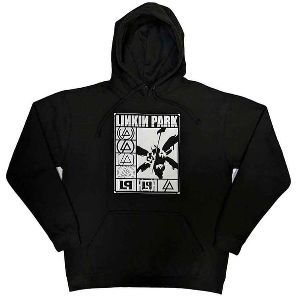 Linkin Park Unisex Pullover Hoodie: Logos Rectangle (Small)