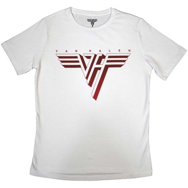 Van Halen Ladies T-Shirt: Classic Red Logo (Small)