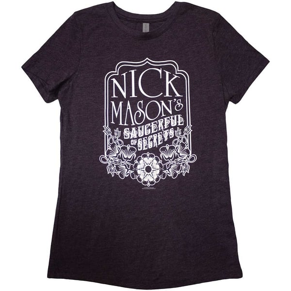 Nick Mason's Saucerful of Secrets Ladies T-Shirt: Flowers (Ex-Tour) (X-Large)