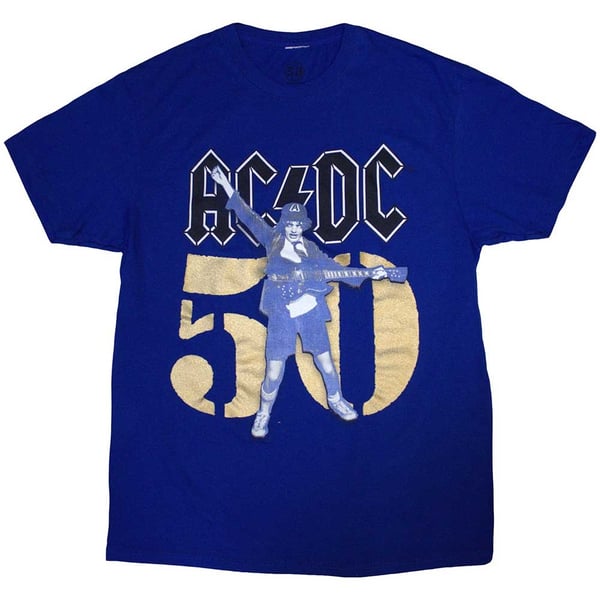 AC/DC Unisex T-Shirt: Gold Fifty (X-Large)