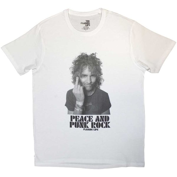 The Flaming Lips Unisex T-Shirt: Peace and Punk (Medium)