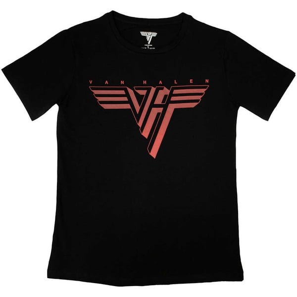 Van Halen Ladies T-Shirt: Classic Red Logo (X-Large)