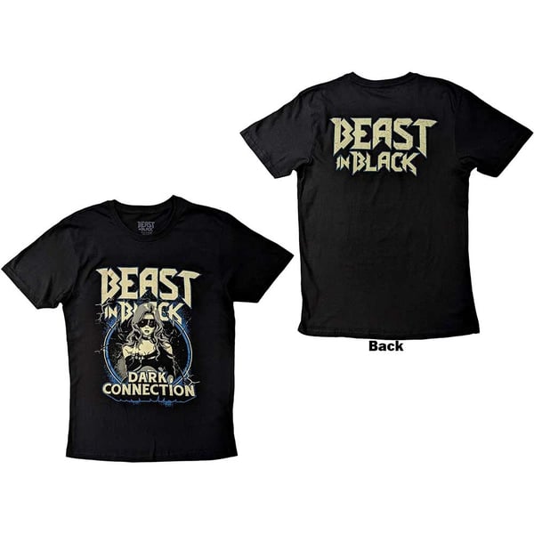 Beast in Black Unisex T-Shirt: Dark Connection Girl (Back Print) (Medium)