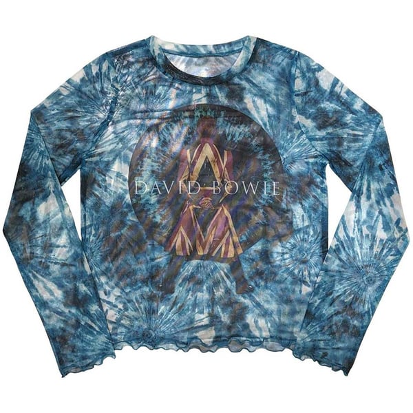 David Bowie Ladies Long Sleeve T-Shirt: Live & Well (Mesh) (XX-Large)