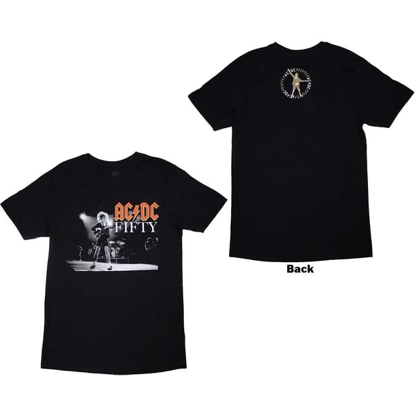 AC/DC Unisex T-Shirt: On Stage Fifty (Back Print) (XX-Large)