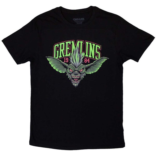 Gremlins Unisex T-Shirt: Stripe 1984 Green Logo (X-Large)