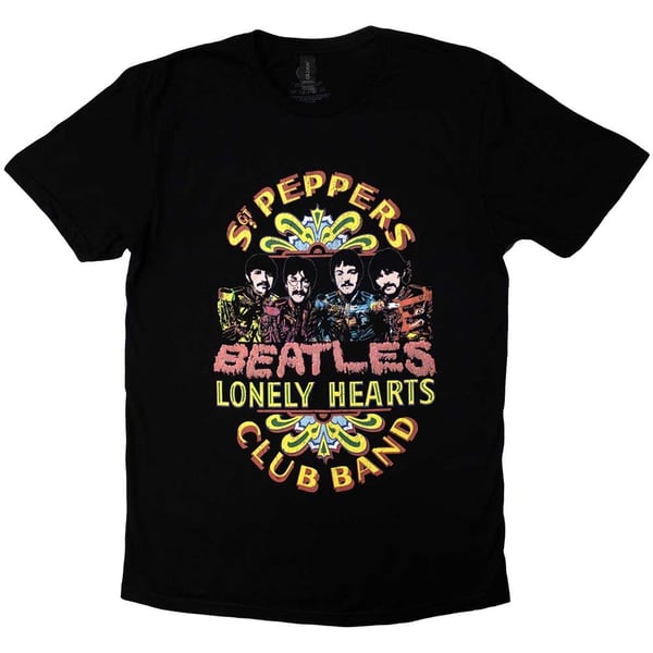 The Beatles Unisex T-Shirt: Sgt Pepper 2 (Large)