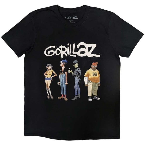 Gorillaz Unisex T-Shirt: Spray Logo Group (Medium)