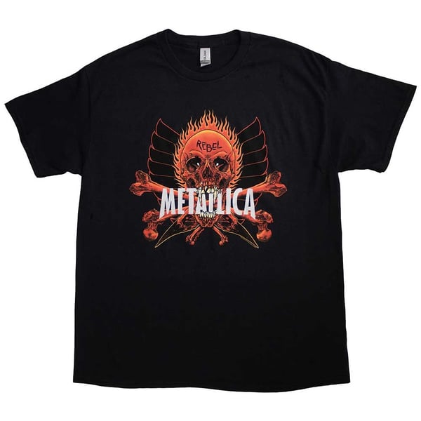 Metallica Unisex T-Shirt: Rebel (Medium)