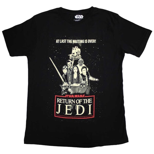 Star Wars Unisex T-Shirt: Return Of The Jedi Waiting Is Over (X-Large)
