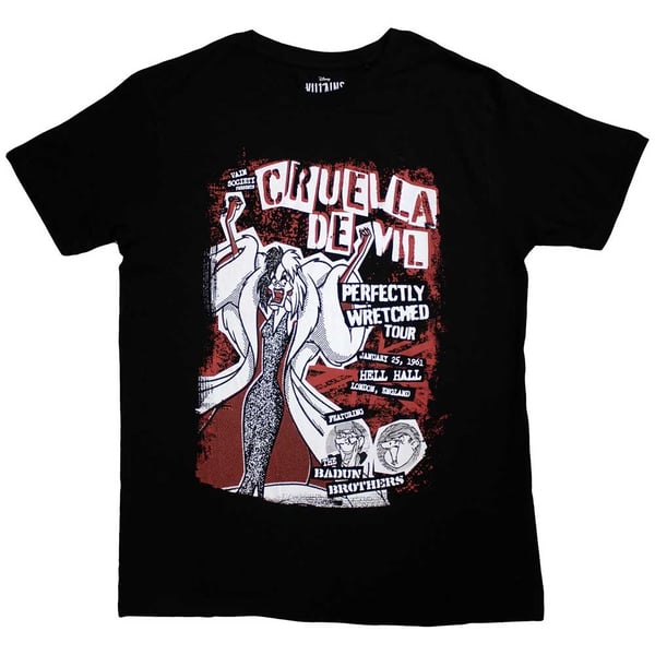 101 Dalmatians Unisex T-Shirt: Cruella Tour (XX-Large)
