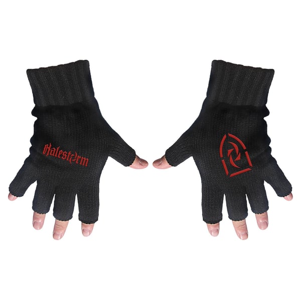 HALESTORM UNISEX FINGERLESS GLOVES - LOGO