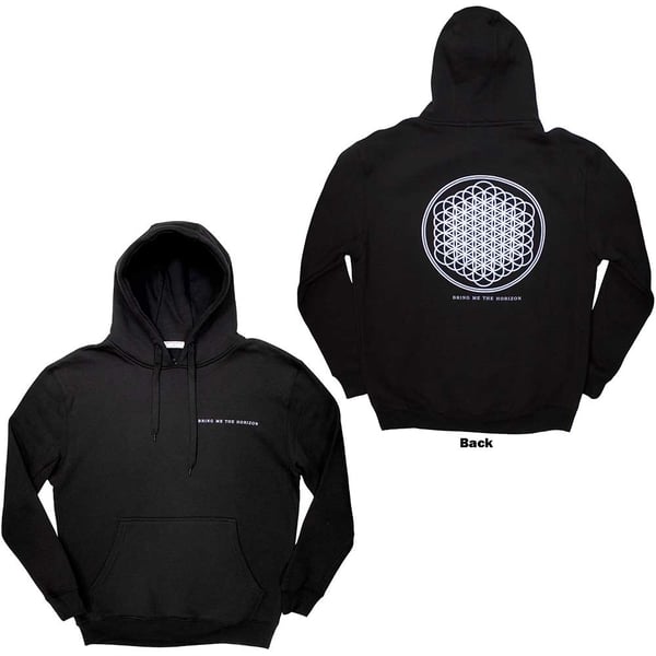 Bring Me The Horizon Unisex Pullover Hoodie: Flower of Life (Back Print) (Medium)