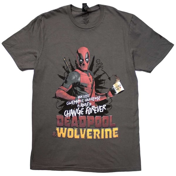 Marvel Comics Unisex T-Shirt: Deadpool & Wolverine Change Universe (Large)