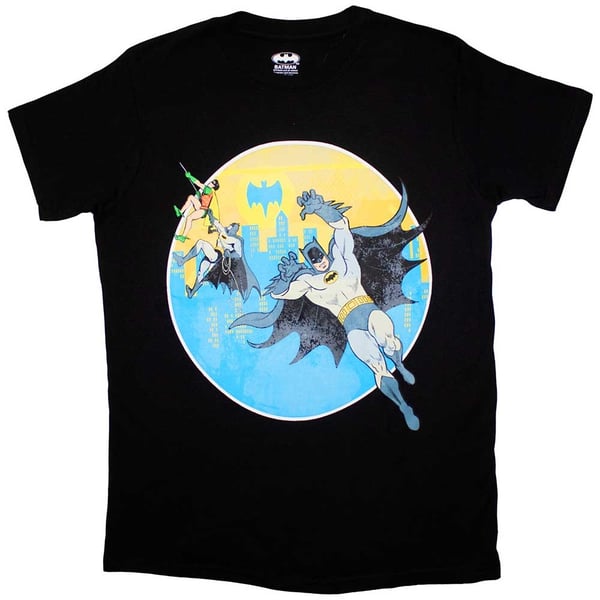 DC Comics Unisex T-Shirt: Batman Bat Leap (XX-Large)
