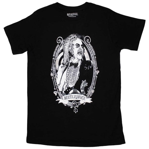 Beetlejuice Unisex T-Shirt: Beetle Frame (Large)