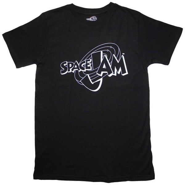 Space Jam Unisex T-Shirt: Retro B&W Logo (XX-Large)