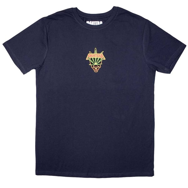 Pantera Unisex T-Shirt: Mini Leaf Skull (Small)