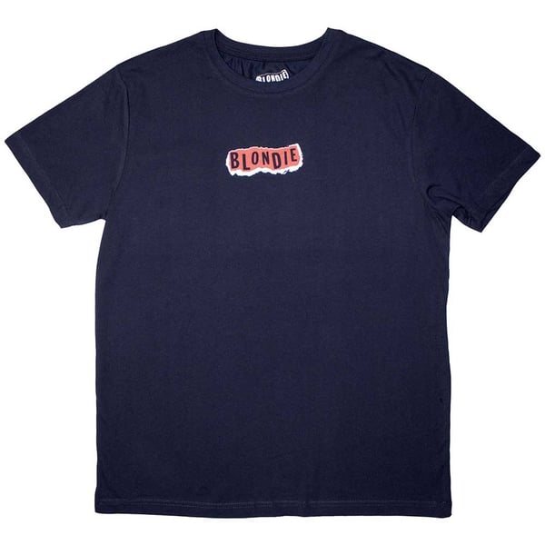 Blondie Unisex T-Shirt: Mini Punk Logo (Medium)