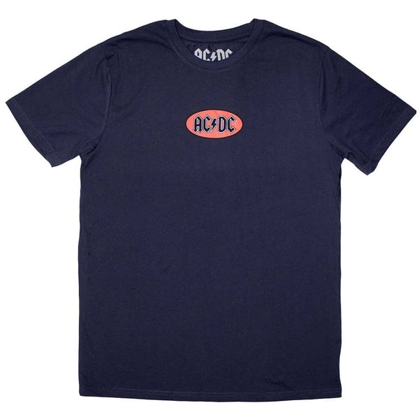 AC/DC Unisex T-Shirt: Mini Oval Logo (Medium)