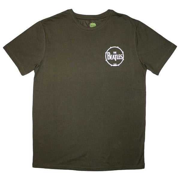 The Beatles Unisex T-Shirt: Mini Drum Logo (Large)