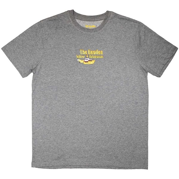 The Beatles Unisex T-Shirt: Yellow Submarine Mini Sub & Logo (X-Large)