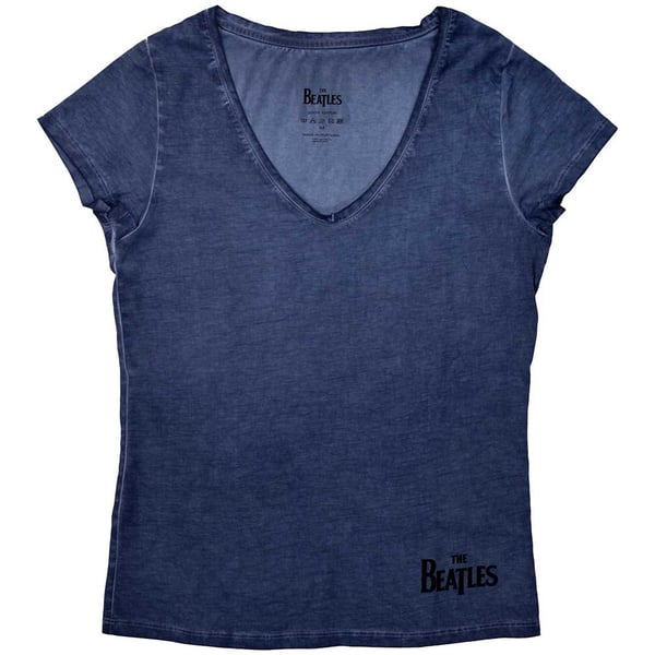 The Beatles Ladies T-Shirt: Corner Logo (Small)