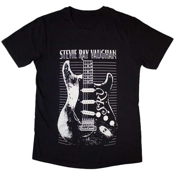 Stevie Ray Vaughan Unisex T-Shirt: Guitar (Large)