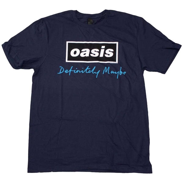 Oasis Unisex T-Shirt: Definitely Maybe Text Logo (X-Large)