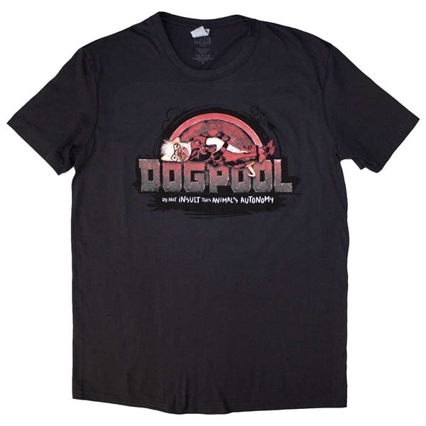 Marvel Comics Unisex T-Shirt: Deadpool Dogpool Autonomy (Small)