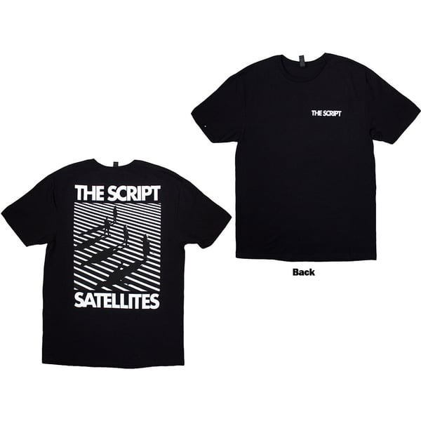 The Script Unisex T-Shirt: Satellites & Pocket Logo (Back Print) (X-Large)