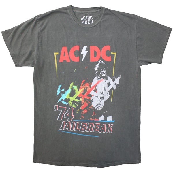 AC/DC Unisex T-Shirt: Vintage '74 Jailbreak (X-Large)