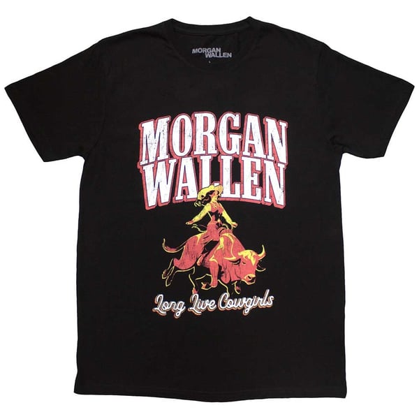Morgan Wallen Unisex T-shirt: Længe Leve Cowgirls (Medium)
