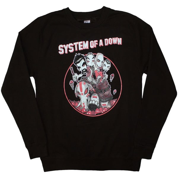 System Of A Down Unisex Sweatshirt: Mushroom People (Small)