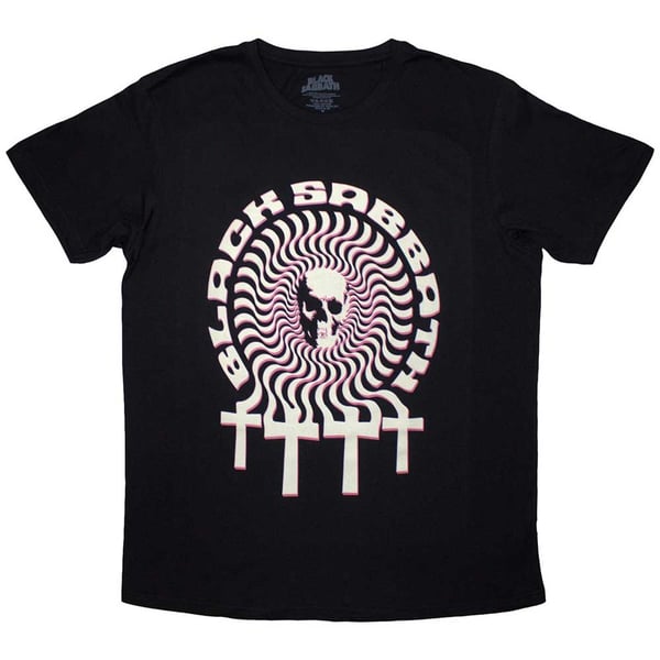 Black Sabbath Unisex T-Shirt: Hypnotic Skull (Medium)