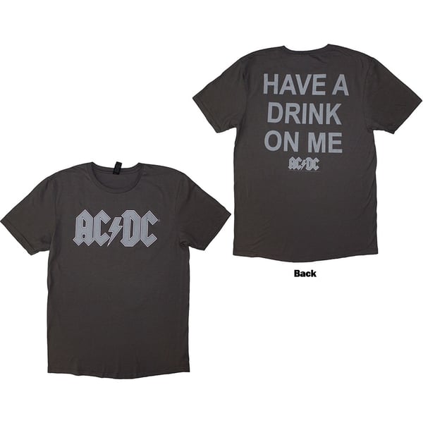 AC/DC Unisex T-Shirt: Have A Drink On Me (Back Print) (XX-Large)
