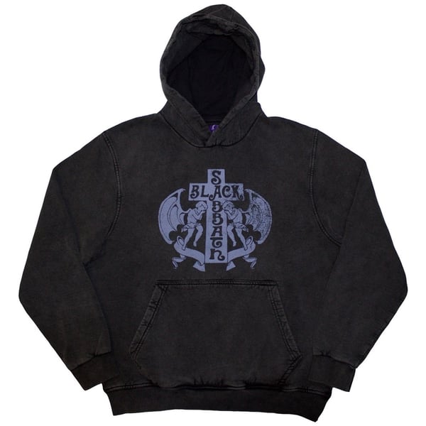 Black Sabbath Unisex Pullover Hoodie: Angels (Wash Collection) (Medium)