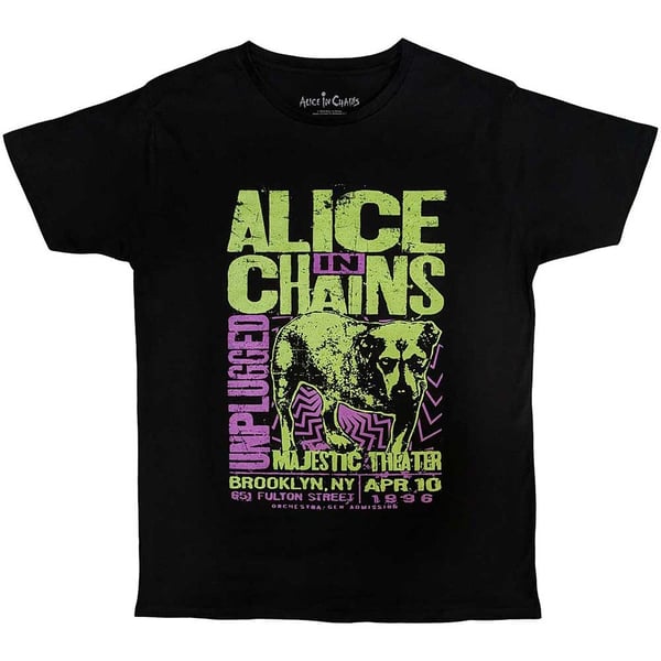 Alice In Chains Unisex T-Shirt: Unplugged Dog (Medium)