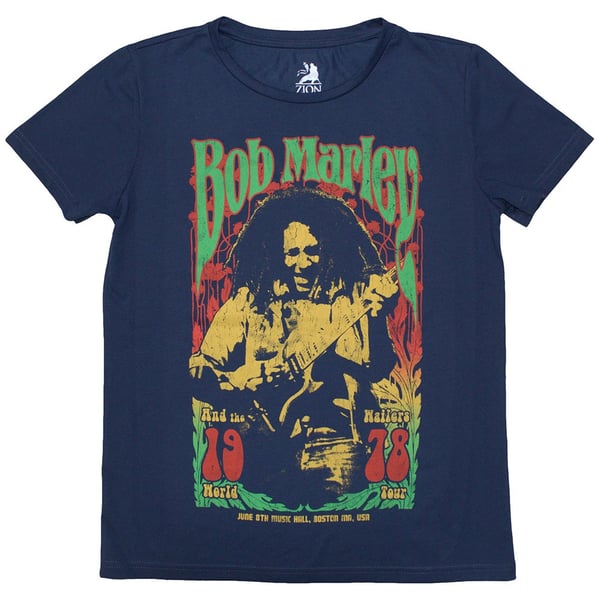 Bob Marley Ladies T-Shirt: 1978 (Large)