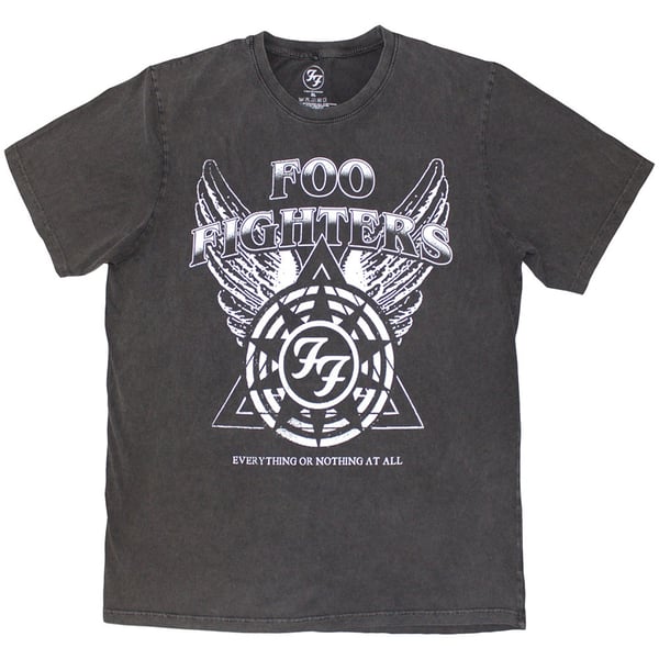 Foo Fighters Unisex Stone Wash T-Shirt: EONAA Logo (Small)