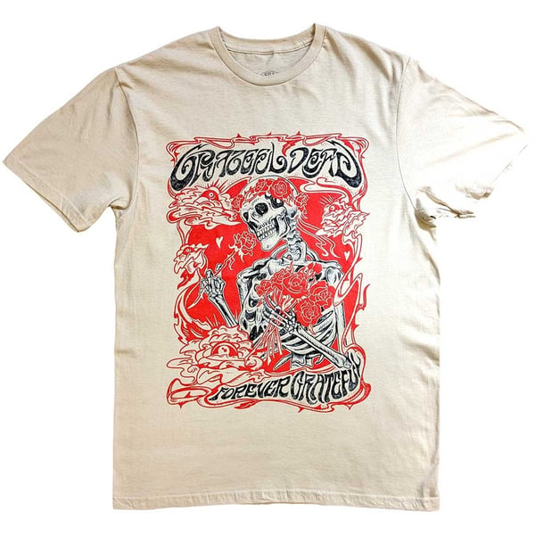 Grateful Dead Unisex T-Shirt: Forever Red Frame (Medium)