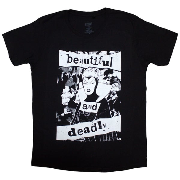 Maleficent Unisex T-Shirt: Maleficent Beautiful & Deadly (X-Large)