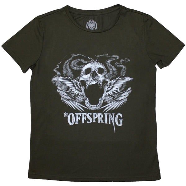 The Offspring Ladies T-Shirt: Feathered Winged Skull (XX-Large)