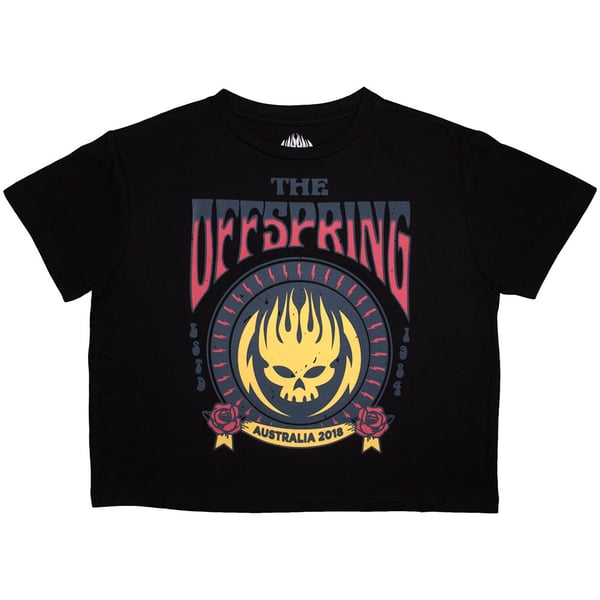 The Offspring Ladies Crop Top: Australia 2018 (Large)