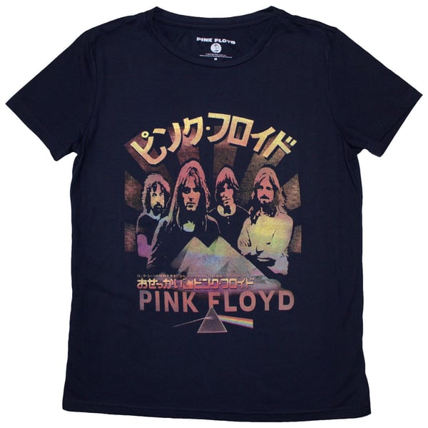 Pink Floyd Ladies T-Shirt: Japan Poster (Large)
