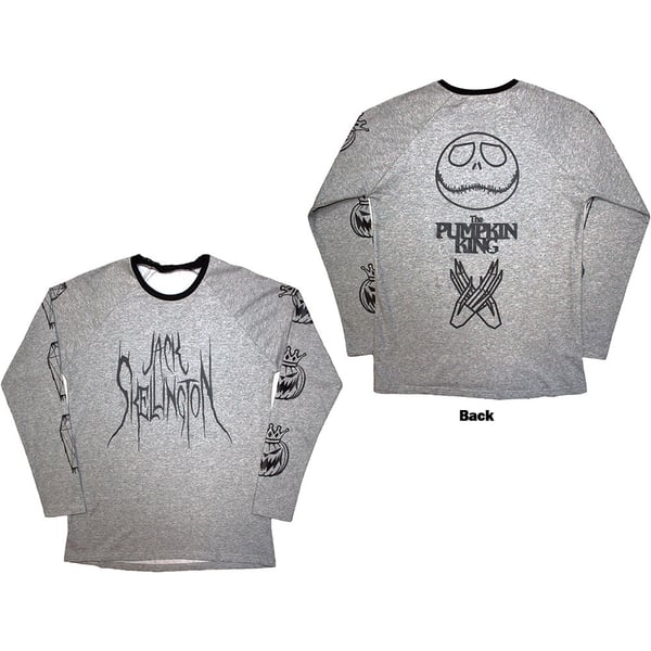 The Nightmare Before Christmas Unisex Long Sleeve T-Shirt: Pumpkin King (Back Print) (Small)