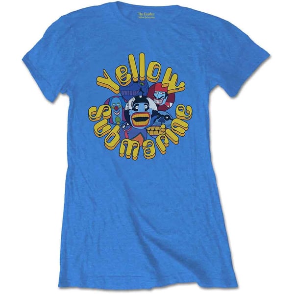 The Beatles Ladies T-Shirt: Yellow Submarine Baddies (X-Large)