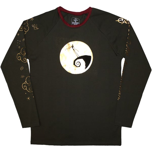 The Nightmare Before Christmas Unisex Long Sleeve T-Shirt: Spiral Hill (Embellished) (Small)