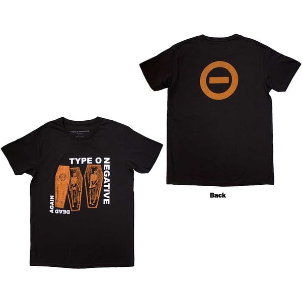 Type O Negative Unisex T-Shirt: Dead Again (Back Print) (Small)