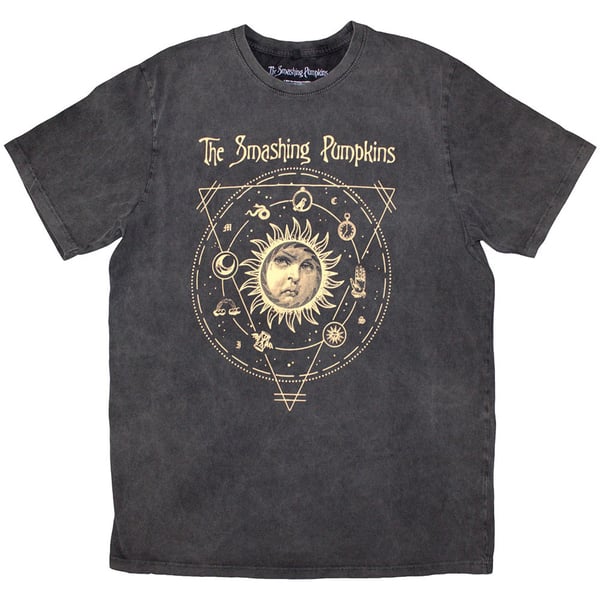 The Smashing Pumpkins Unisex Stone Wash T-Shirt: Celestial Sun (XX-Large)